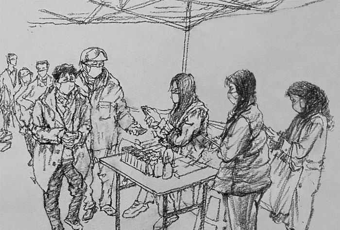 中國美術家協(xié)會會員鄭東慶素描（速寫）作品欣賞